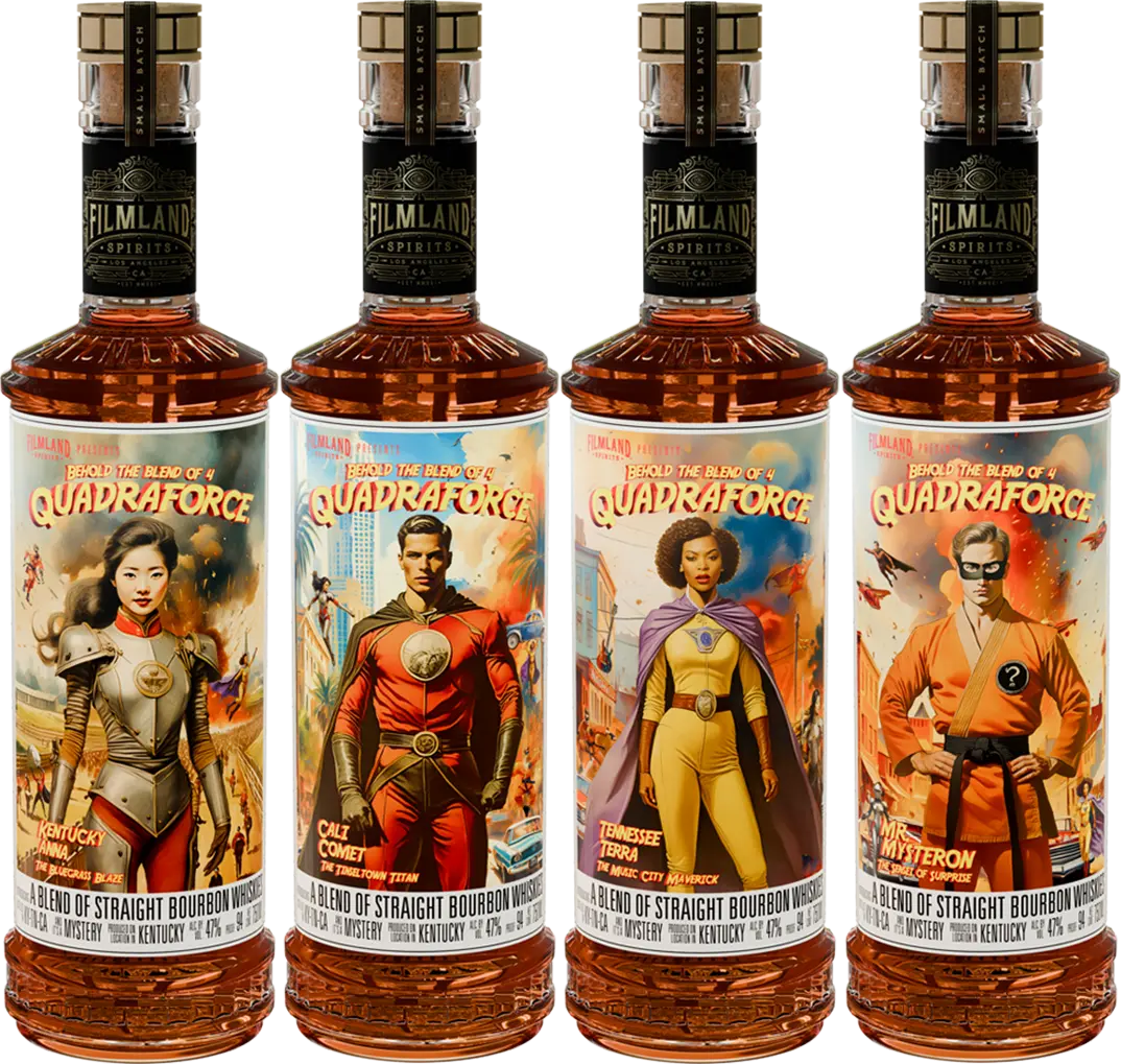 Filmland Spirits Online Whiskey Shop Featuring Quadraforce Quad-Pack